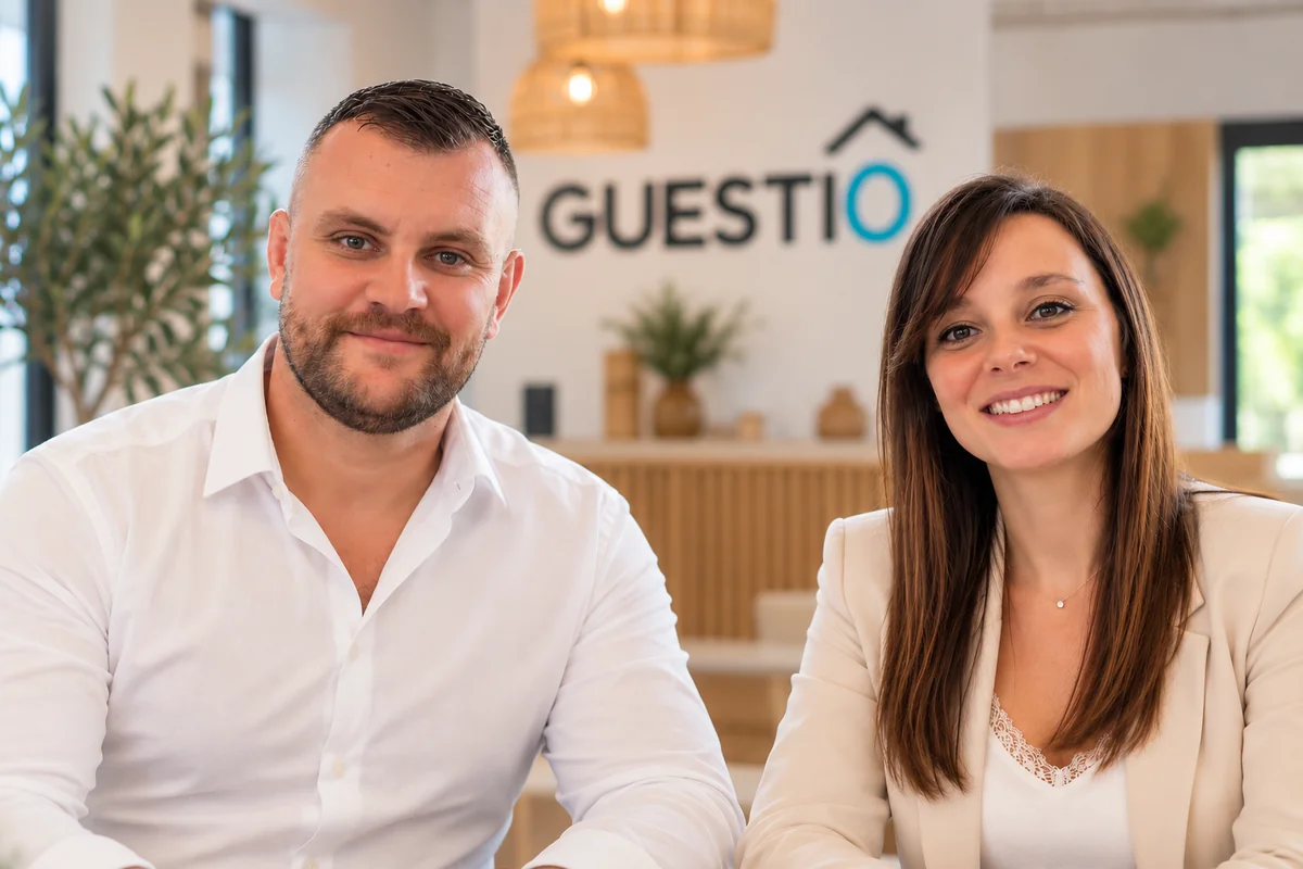 Guillaume et Erika, fondateurs de GUESTIO