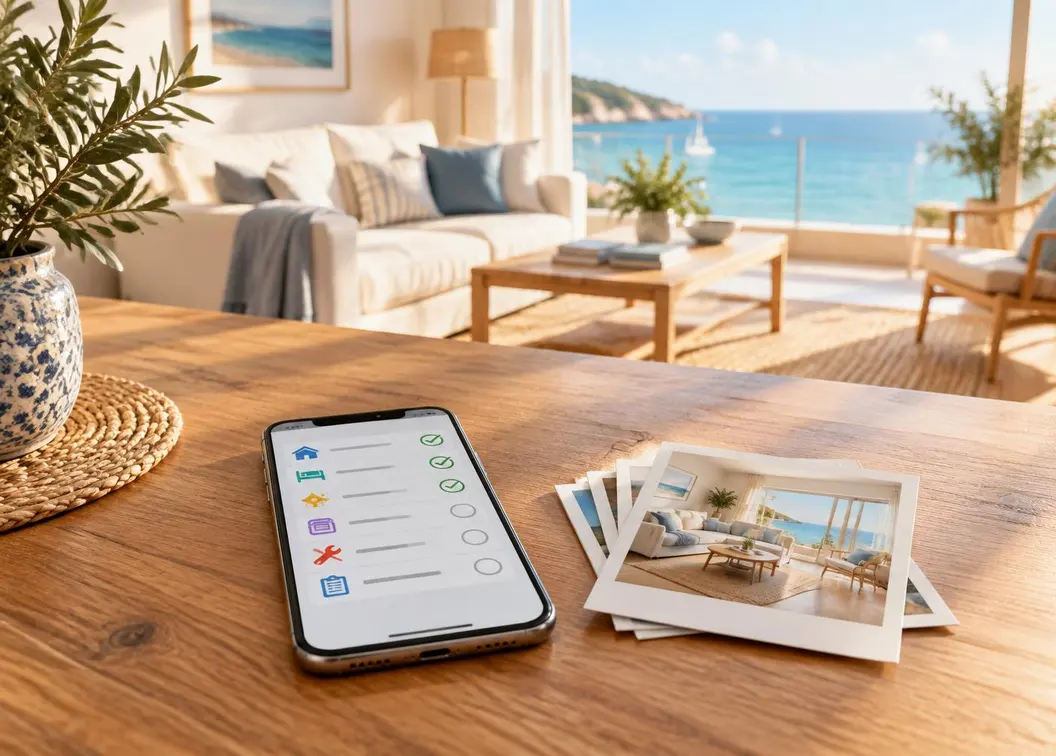 Suivi des missions et photos d'un logement de vacances